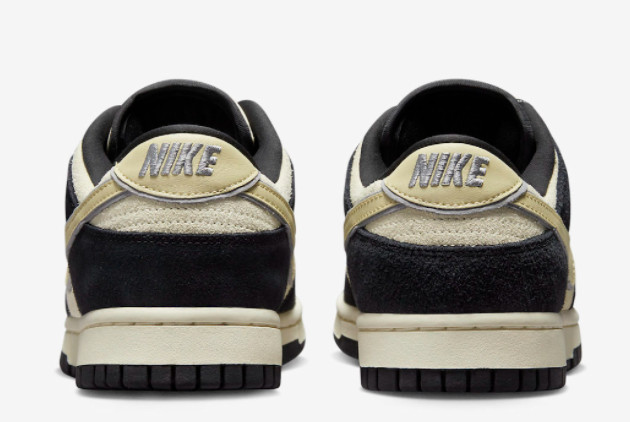 Nike Dunk Low 'Black Suede' Black/Team Gold-Coconut Milk DV3054-001 Nike Dunk Low 'Black Suede' Black/Team Gold-Coconut Milk DV3054-001
