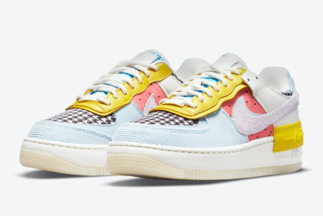 Nike Air Force 1 Shadow Multi-Color DM8076-100 - Iconic Women's Sneakers