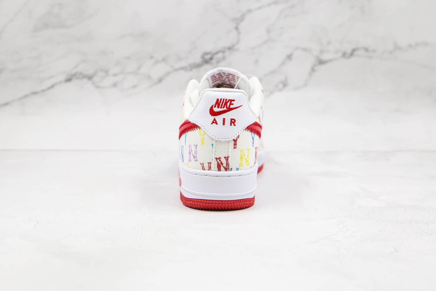 Nike Air Force 1 07 Low MLB White Red Multi-Color 315122-443 - Authentic Nike Sneakers for Sale