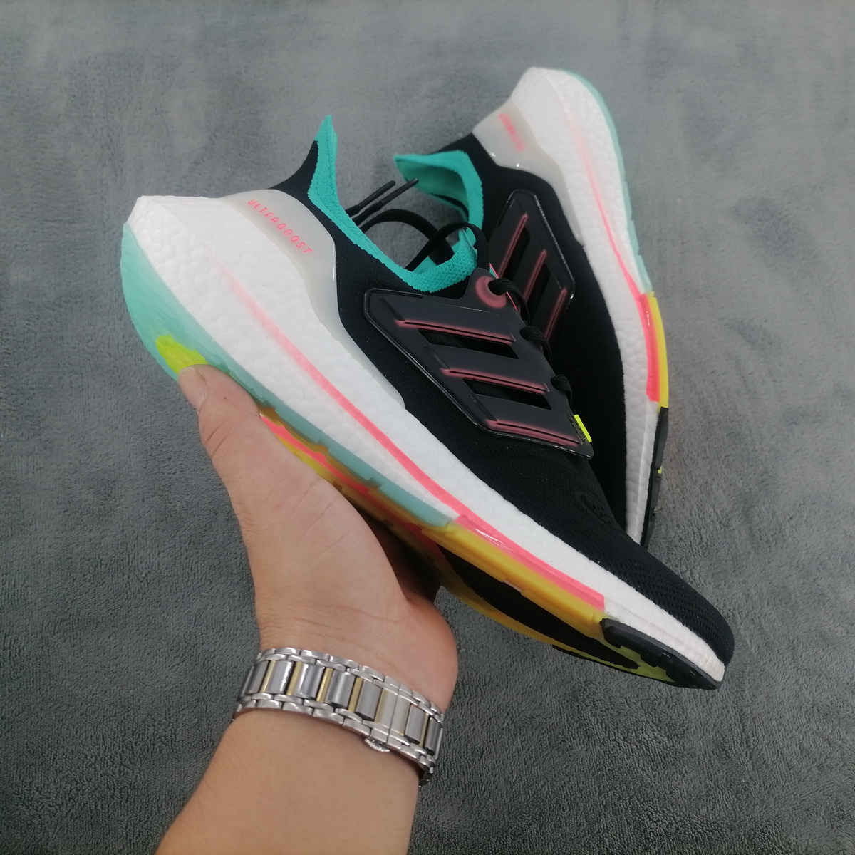 Adidas Ultra Boost 22 Black Turbo Mint Rust GX5497 – Sleek & Stylish Footwear Adidas Ultra Boost 22 Black Turbo Mint Rust GX5497 – Sleek & Stylish Footwear