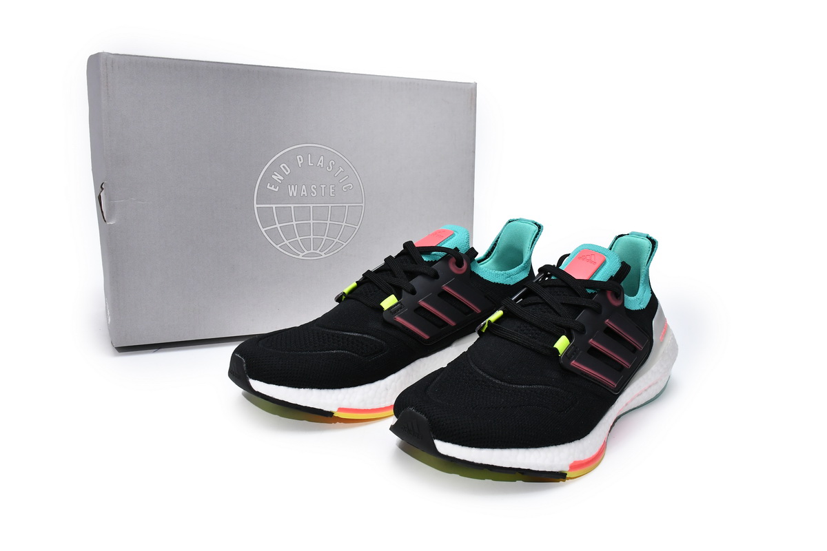 Adidas Ultra Boost 22 Black Turbo Mint Rust GX5497 – Sleek & Stylish Footwear Adidas Ultra Boost 22 Black Turbo Mint Rust GX5497 – Sleek & Stylish Footwear