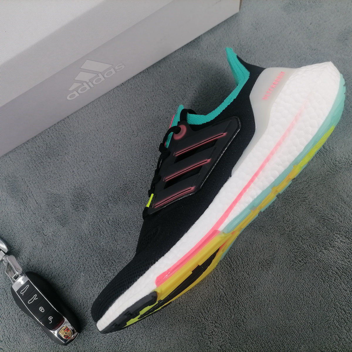 Adidas Ultra Boost 22 Black Turbo Mint Rust GX5497 – Sleek & Stylish Footwear Adidas Ultra Boost 22 Black Turbo Mint Rust GX5497 – Sleek & Stylish Footwear