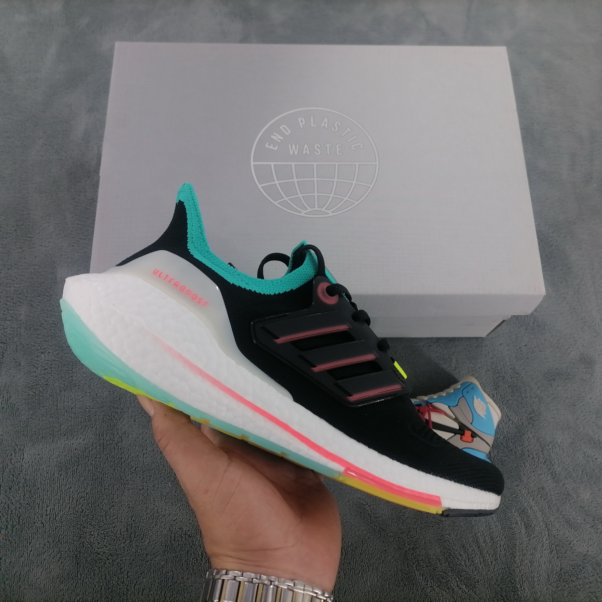 Adidas Ultra Boost 22 Black Turbo Mint Rust GX5497 – Sleek & Stylish Footwear Adidas Ultra Boost 22 Black Turbo Mint Rust GX5497 – Sleek & Stylish Footwear