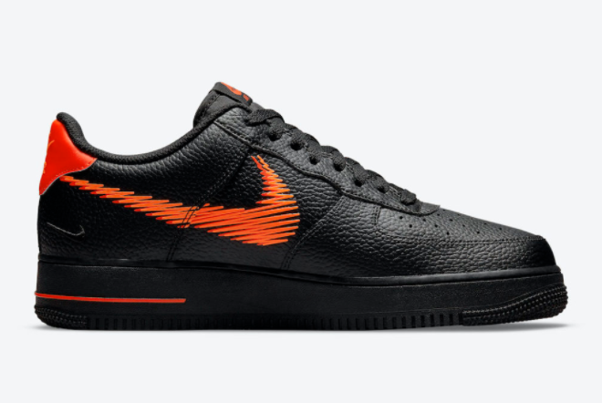 Nike Air Force 1 Low Zig Zag Black/Orange DN4928-001 - Stylish and Bold Sneakers for Men's Wardrobe Nike Air Force 1 Low Zig Zag Black/Orange DN4928-001 - Stylish and Bold Sneakers for Men's Wardrobe