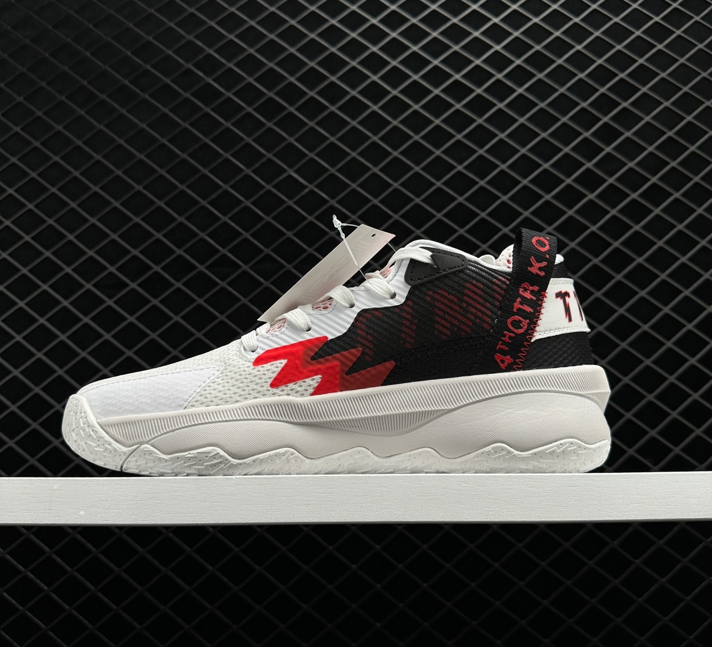 Adidas Dame 8 'Dame Time' White Black Red GY0384 - Sleek Design for Unstoppable Performance