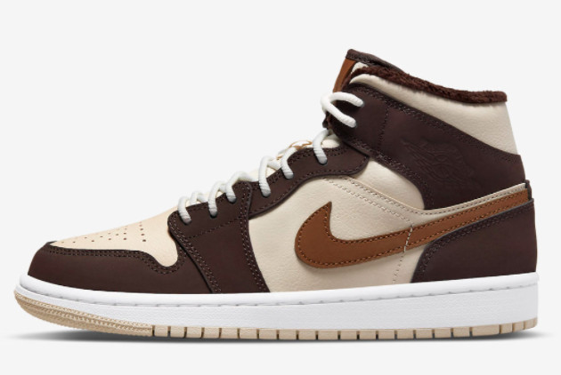 Air Jordan 1 Mid Brown Cream White DO6699-200 - Premium Stylish Sneakers