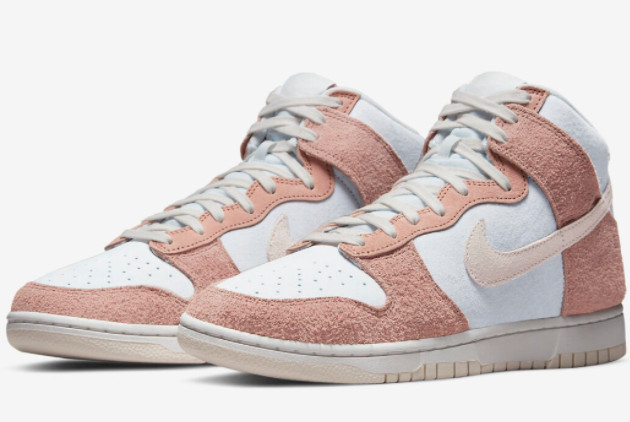 Nike Dunk High 'Fossil Rose' Sneakers - Aura/Phantom-Fossil Rose-Summit White | DH7576-400 Nike Dunk High 'Fossil Rose' Sneakers - Aura/Phantom-Fossil Rose-Summit White | DH7576-400