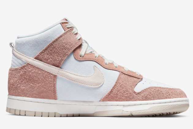 Nike Dunk High 'Fossil Rose' Sneakers - Aura/Phantom-Fossil Rose-Summit White | DH7576-400 Nike Dunk High 'Fossil Rose' Sneakers - Aura/Phantom-Fossil Rose-Summit White | DH7576-400