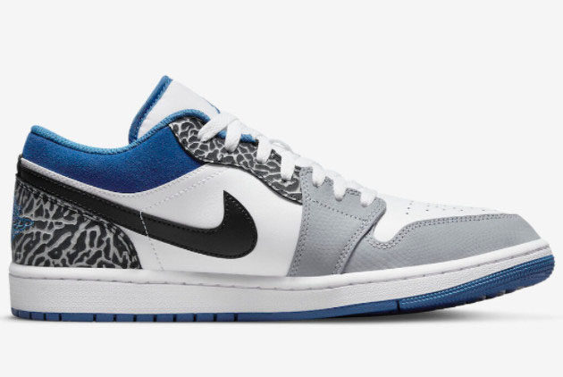 Air Jordan 1 Low 'True Blue' DM1199-140: Authentic Retro Style Air Jordan 1 Low 'True Blue' DM1199-140: Authentic Retro Style