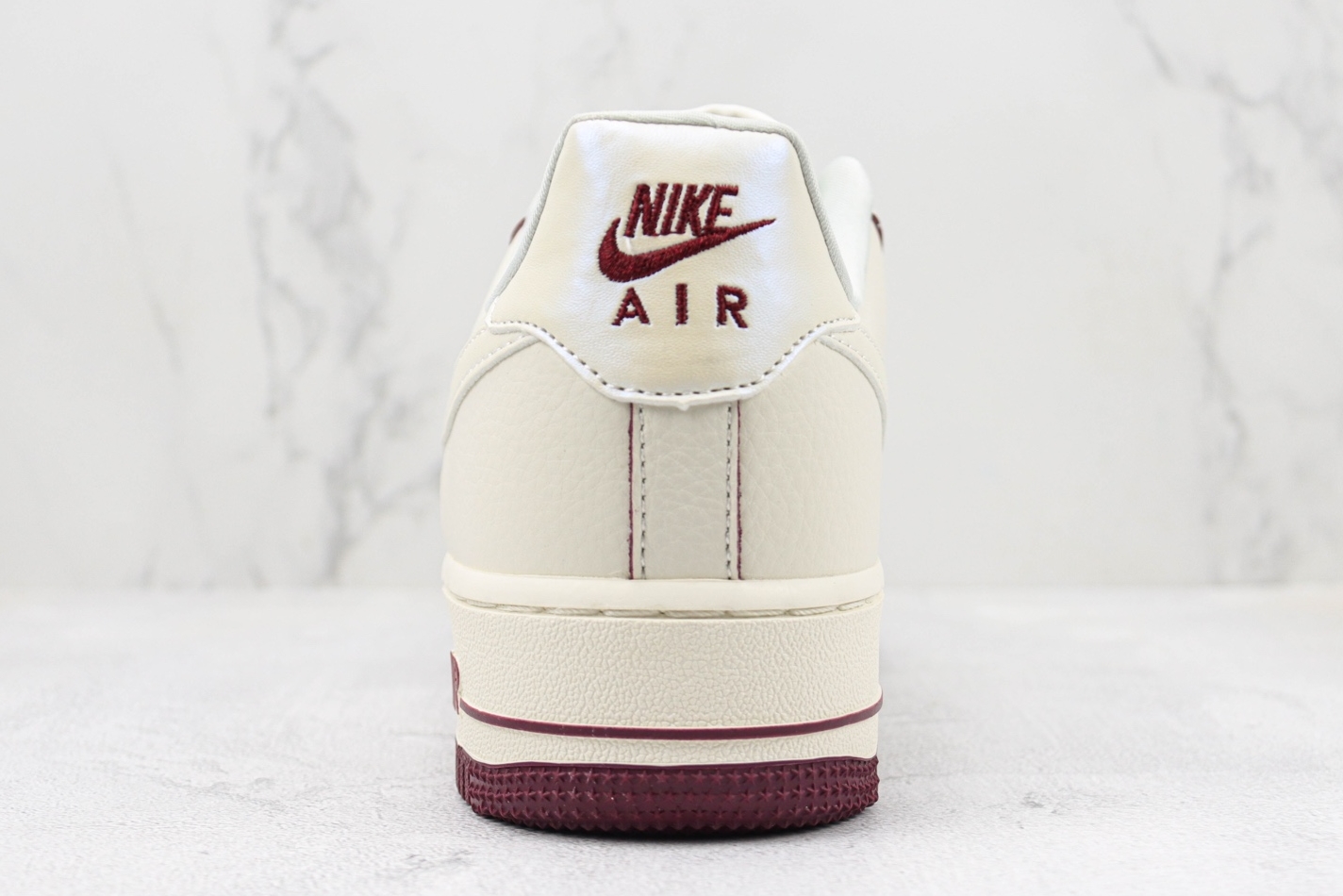 Nike Air Force 1 07 Low Pearlescent Beige Dark Red DD9915-666 - Sleek Style and Supreme Comfort Nike Air Force 1 07 Low Pearlescent Beige Dark Red DD9915-666 - Sleek Style and Supreme Comfort