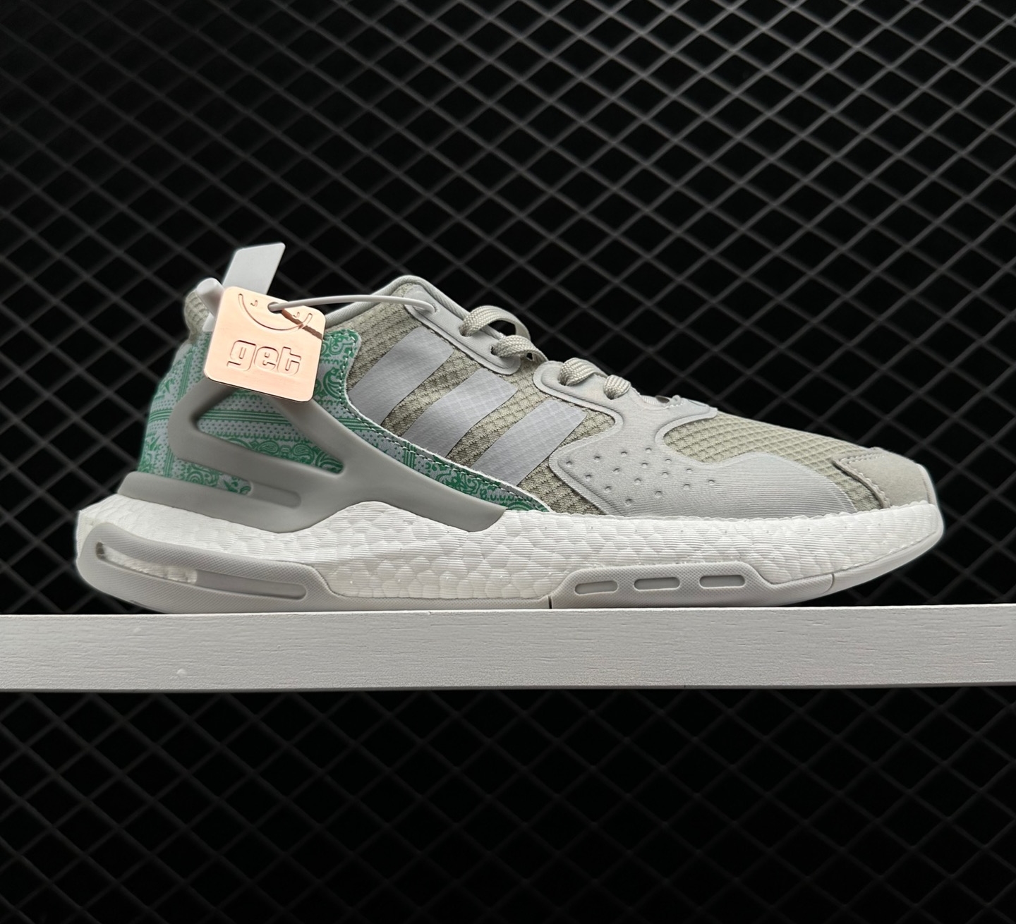 Adidas Day Jogger 2020 Boost Cloud White Grey Green - FW4539