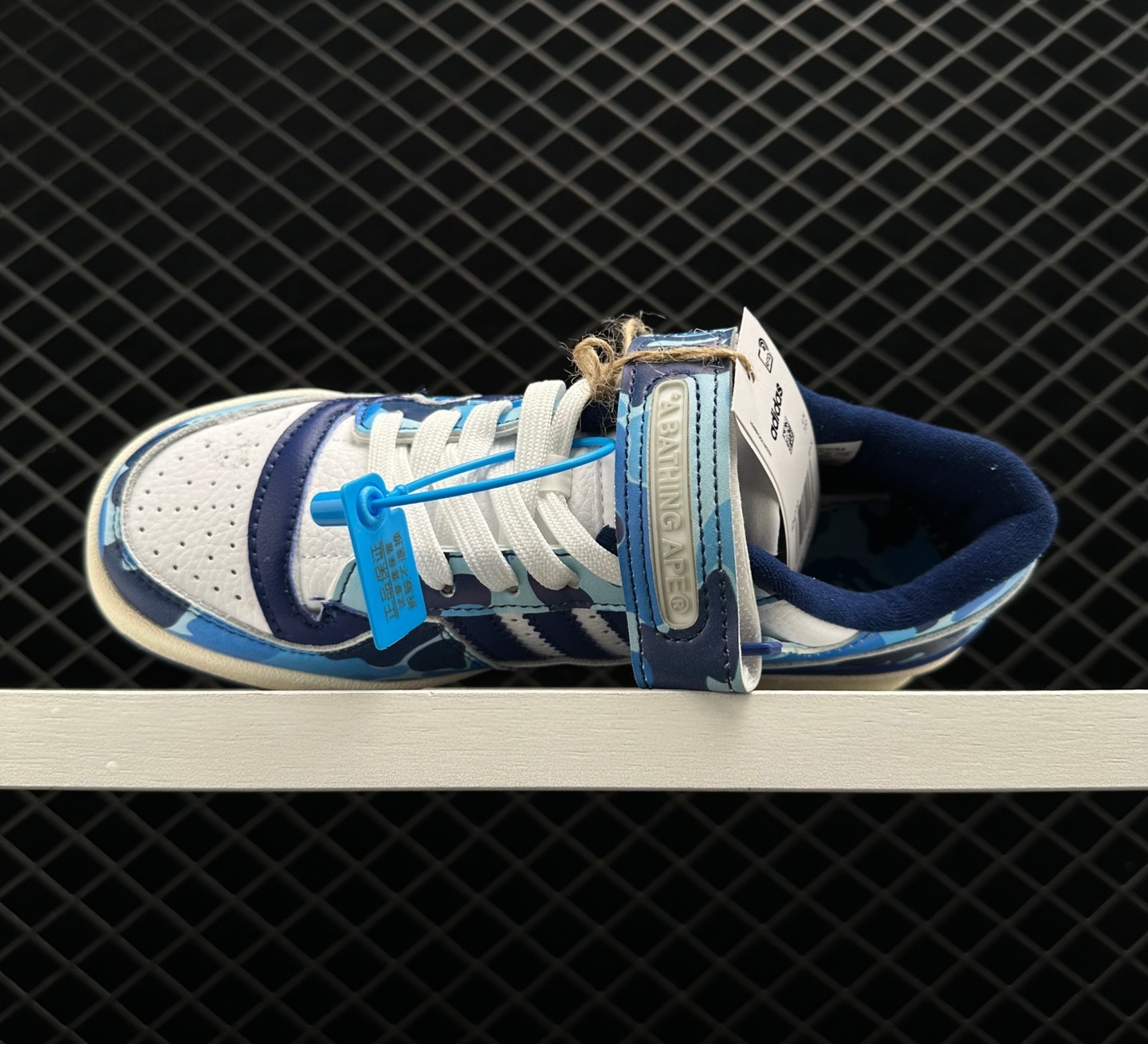 Adidas BAPE x Forum Low 84 '30th Anniversary - Blue' ID4772 - Exclusive Collaboration Effort! Adidas BAPE x Forum Low 84 '30th Anniversary - Blue' ID4772 - Exclusive Collaboration Effort!