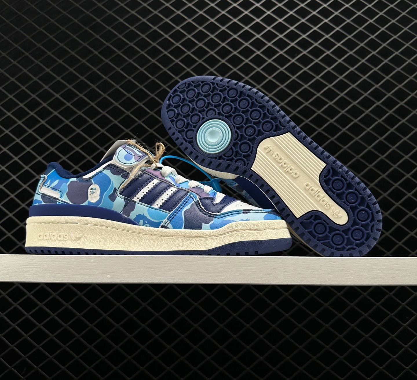 Adidas BAPE x Forum Low 84 '30th Anniversary - Blue' ID4772 - Exclusive Collaboration Effort! Adidas BAPE x Forum Low 84 '30th Anniversary - Blue' ID4772 - Exclusive Collaboration Effort!