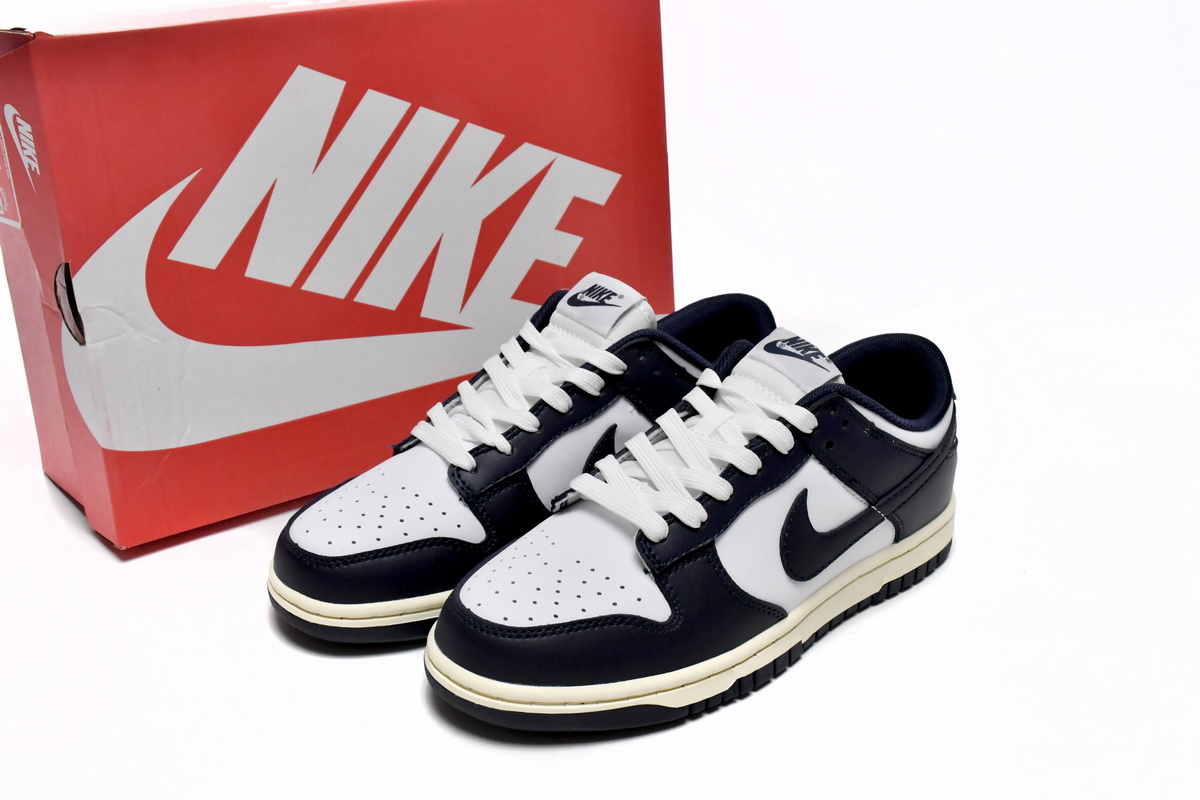 Nike Dunk Low Vintage Navy DD1503-115 - Classic Retro Style Sneakers