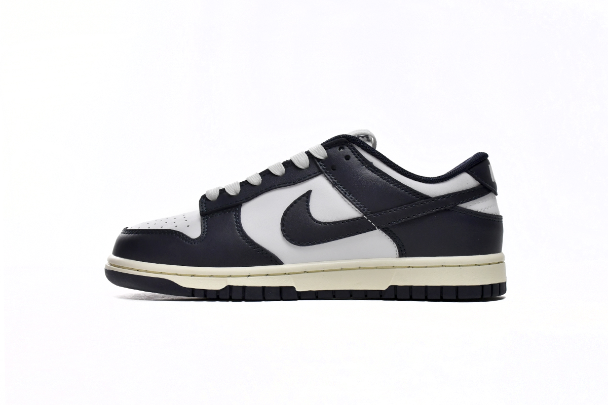 Nike Dunk Low Vintage Navy DD1503-115 - Classic Retro Style Sneakers