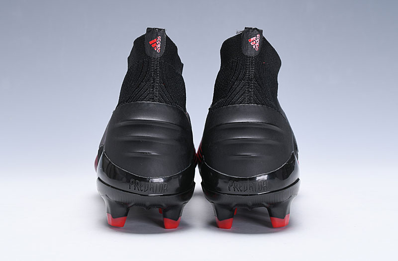 Adidas Predator 19.1 FG Black Active Red Soccer Cleats Adidas Predator 19.1 FG Black Active Red Soccer Cleats