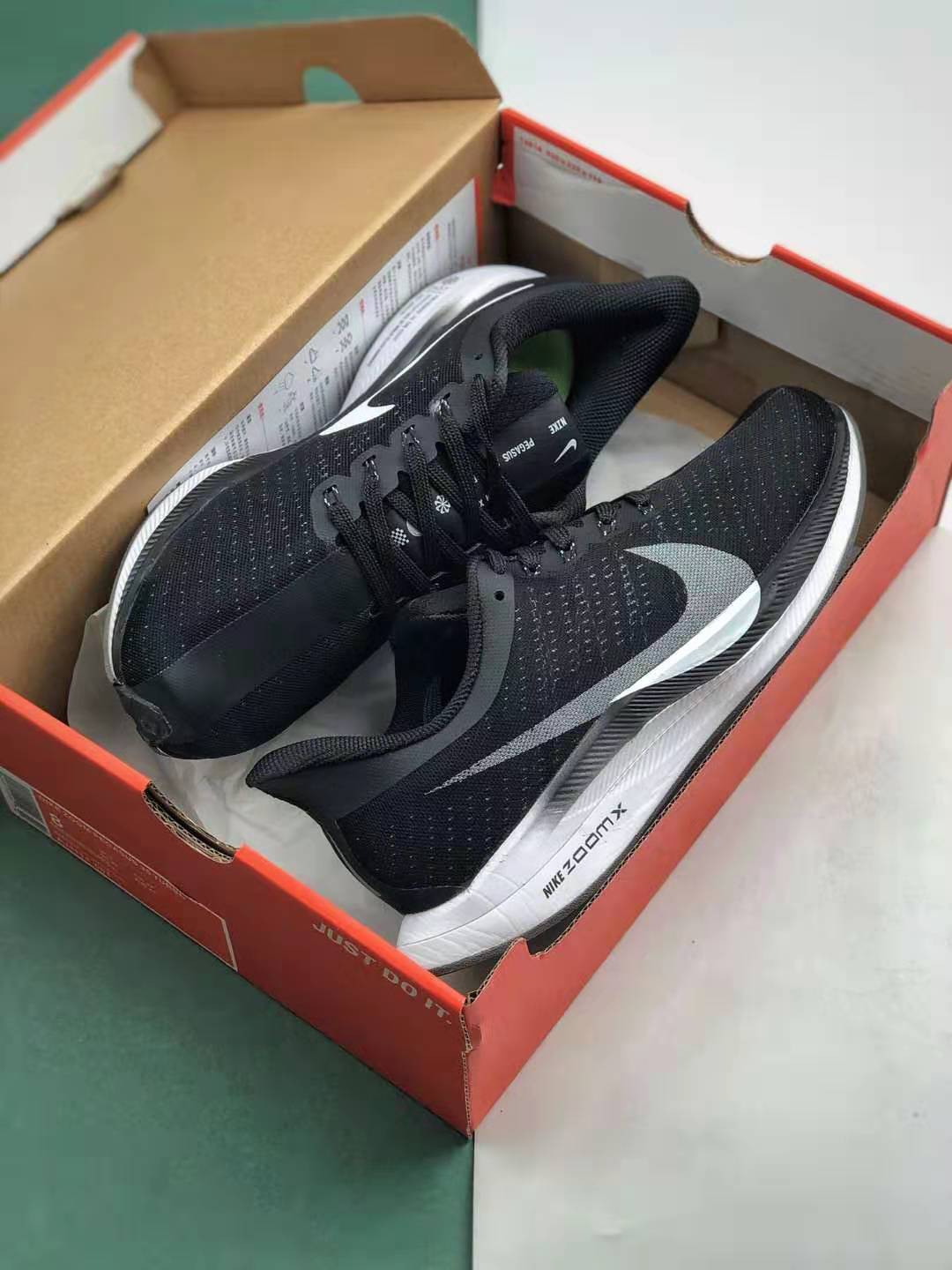 Nike Zoom Pegasus Turbo 'Black' AJ4114-001 - Lightweight and Responsive Nike Zoom Pegasus Turbo 'Black' AJ4114-001 - Lightweight and Responsive