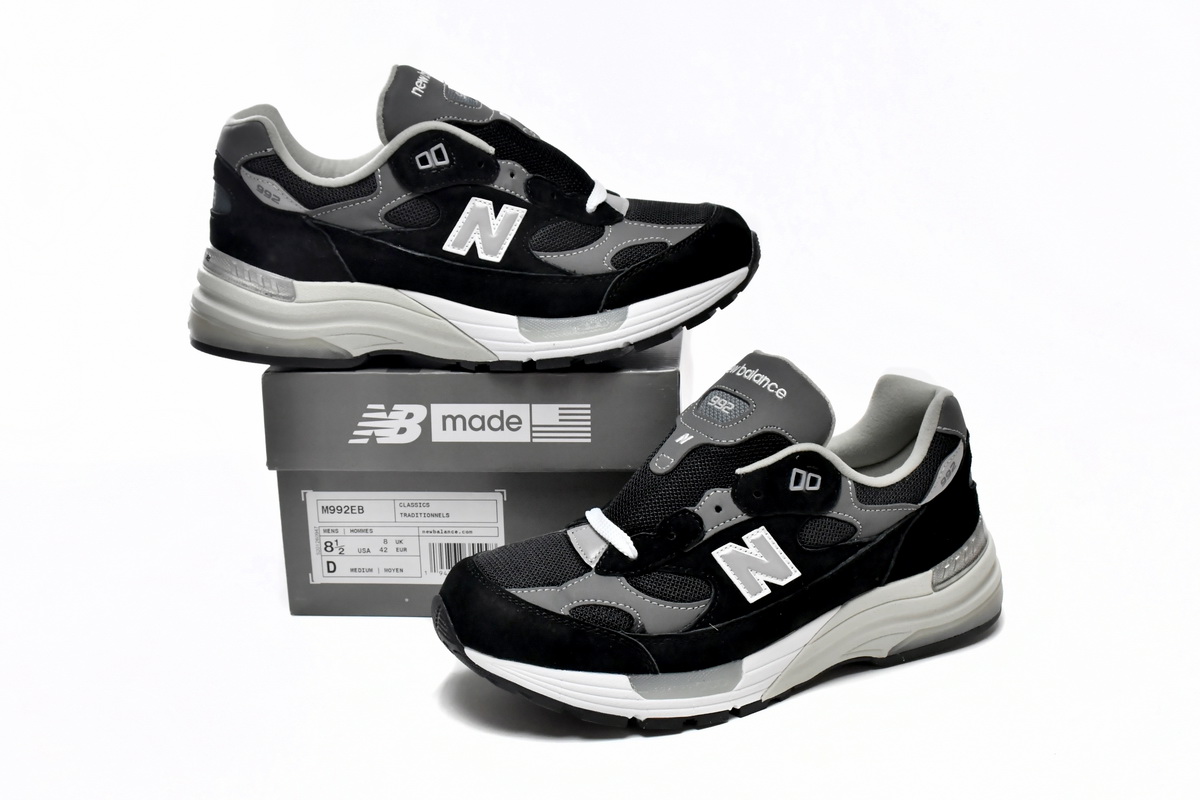 New Balance 992 Made In USA 'Black' Sneakers - Premium Quality & Style New Balance 992 Made In USA 'Black' Sneakers - Premium Quality & Style