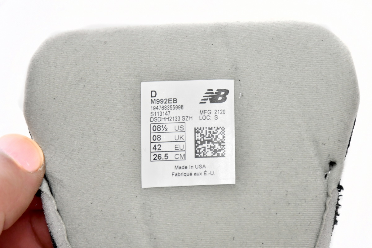 New Balance 992 Made In USA 'Black' Sneakers - Premium Quality & Style New Balance 992 Made In USA 'Black' Sneakers - Premium Quality & Style