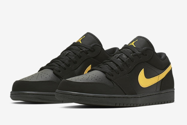 Air Jordan 1 Low Black University Gold 553558-071 | Sleek Style & Classic Design Air Jordan 1 Low Black University Gold 553558-071 | Sleek Style & Classic Design