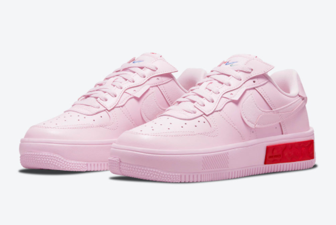 Wmns Nike Air Force 1 Fontanka Pink Red DA7024-600: Trendy Women's Sneakers Wmns Nike Air Force 1 Fontanka Pink Red DA7024-600: Trendy Women's Sneakers