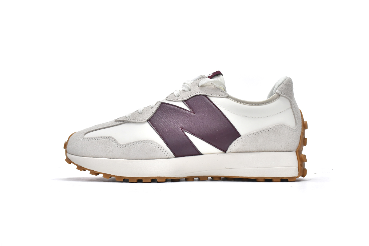 New Balance 327 White Dark Red WS327KA - Shop Now!