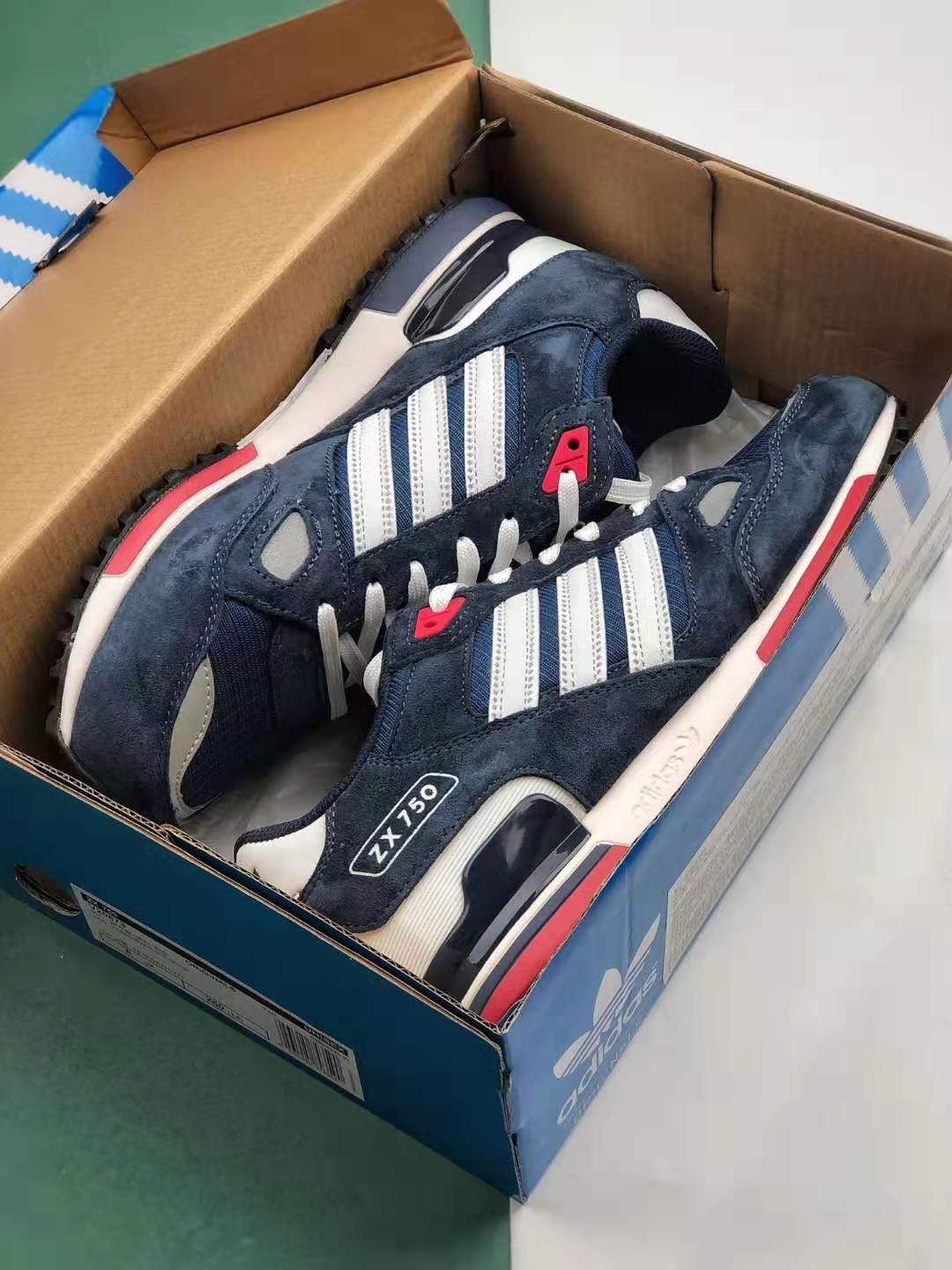 Adidas Originals ZX 750 Navy Blue Cloud White Shoes Q35065 - Shop Now! Adidas Originals ZX 750 Navy Blue Cloud White Shoes Q35065 - Shop Now!