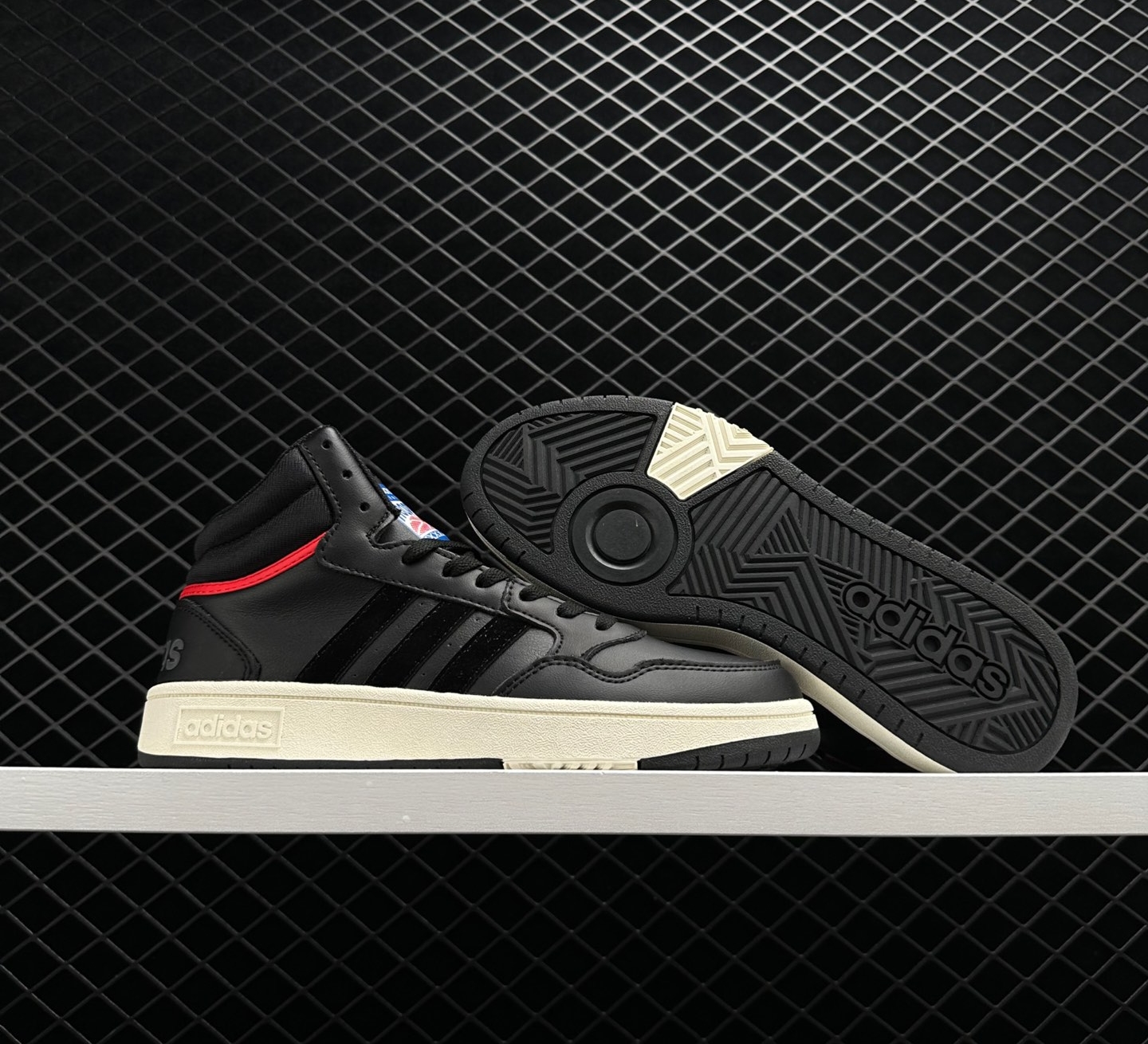 Adidas Hoops 3.0 Mid Black Vivid Red GZ1344 – Stylish and Striking Basketball Sneakers Adidas Hoops 3.0 Mid Black Vivid Red GZ1344 – Stylish and Striking Basketball Sneakers