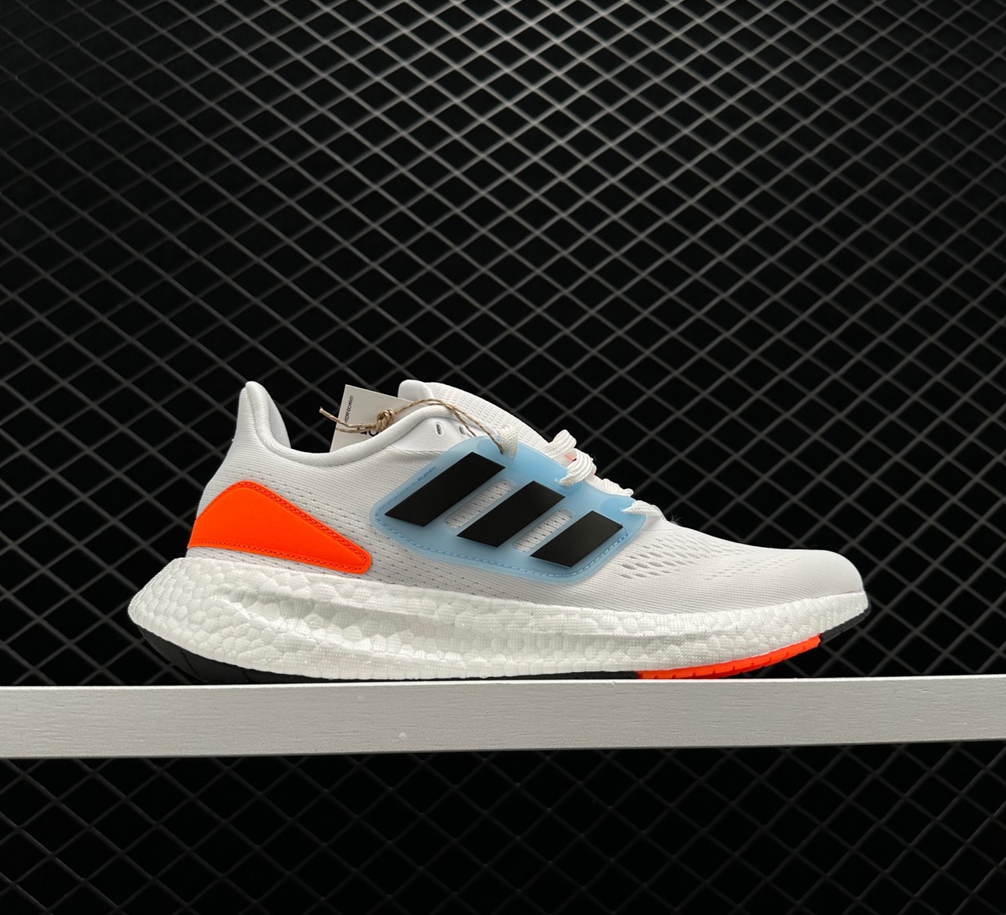 Adidas Pure Boost 22 White Orange Black HQ8582 - Lightweight and Responsive Running Shoes