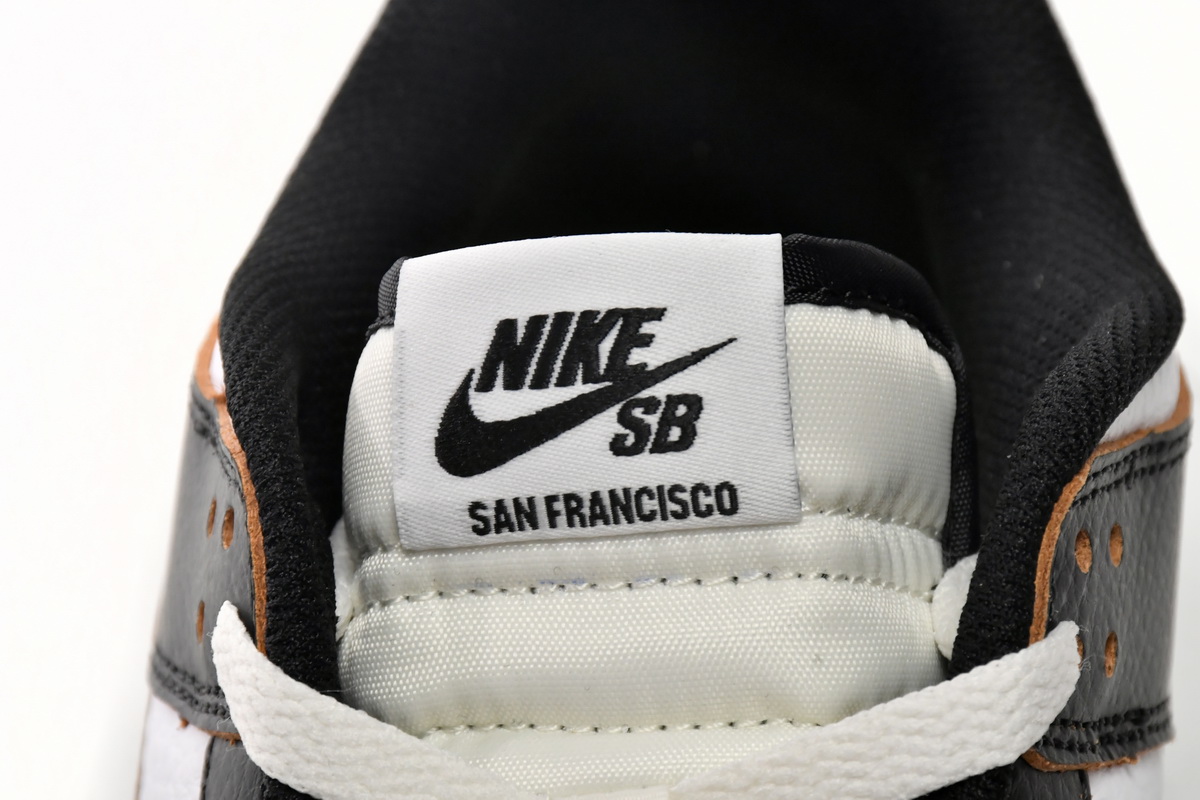 HUF x Nike SB Dunk Low San Francisco Black White Orange FD8775-001 HUF x Nike SB Dunk Low San Francisco Black White Orange FD8775-001