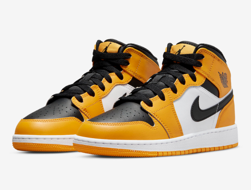 Air Jordan 1 Mid 'Reverse Yellow Toe' 554725-701 | Premium Sneakers