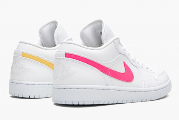 Air Jordan 1 Low White Multi-Color Swoosh CW7033-100 | Stylish Low Top Sneakers