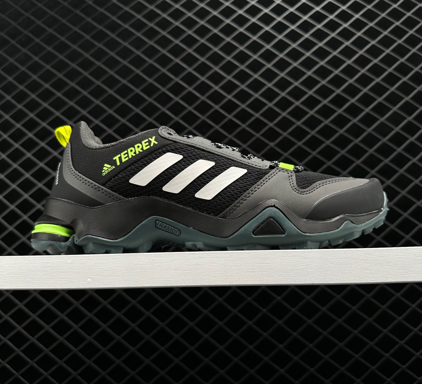 Adidas Terrex AX3 Black Acid Yellow Trail Shoe FX4575