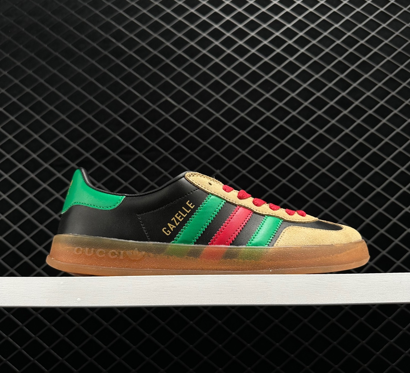 Adidas x Gucci Gazelle Black Green Red 726487 AAA43 9549 - Premium Sneaker