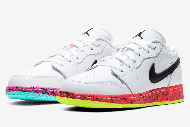 Air Jordan 1 Low GS 'Multi-Color' CV9548-100 - Trendy and Stylish Sneakers for Girls Air Jordan 1 Low GS 'Multi-Color' CV9548-100 - Trendy and Stylish Sneakers for Girls