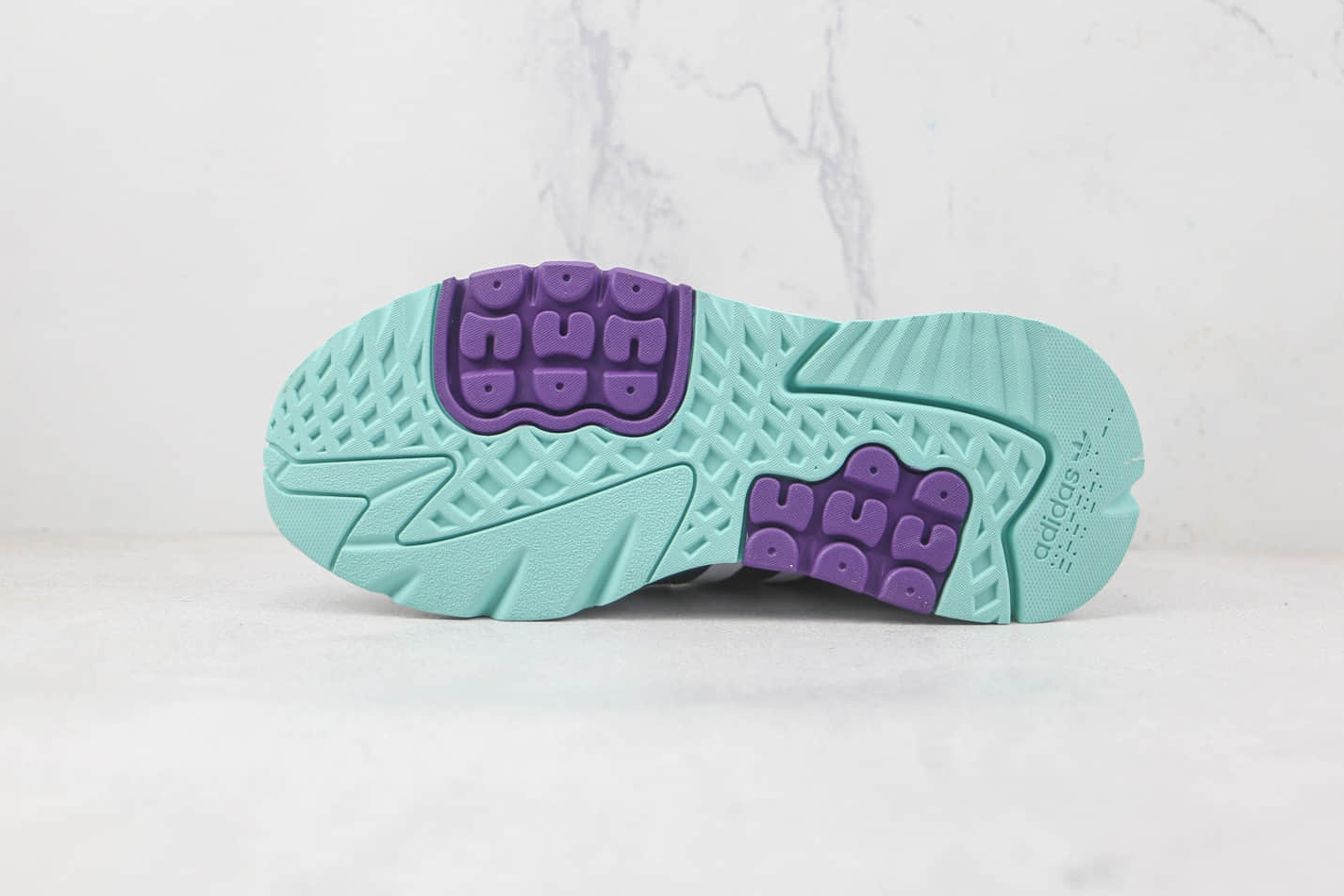 Adidas Nite Jogger Boost Cloud White Green Purple FW6702 - Stylish and Comfortable Sneakers Adidas Nite Jogger Boost Cloud White Green Purple FW6702 - Stylish and Comfortable Sneakers