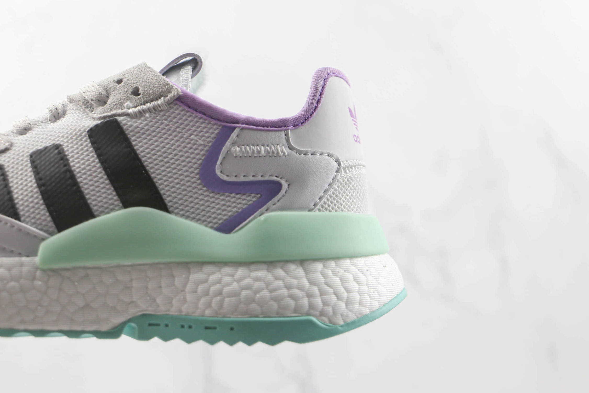 Adidas Nite Jogger Boost Cloud White Green Purple FW6702 - Stylish and Comfortable Sneakers Adidas Nite Jogger Boost Cloud White Green Purple FW6702 - Stylish and Comfortable Sneakers
