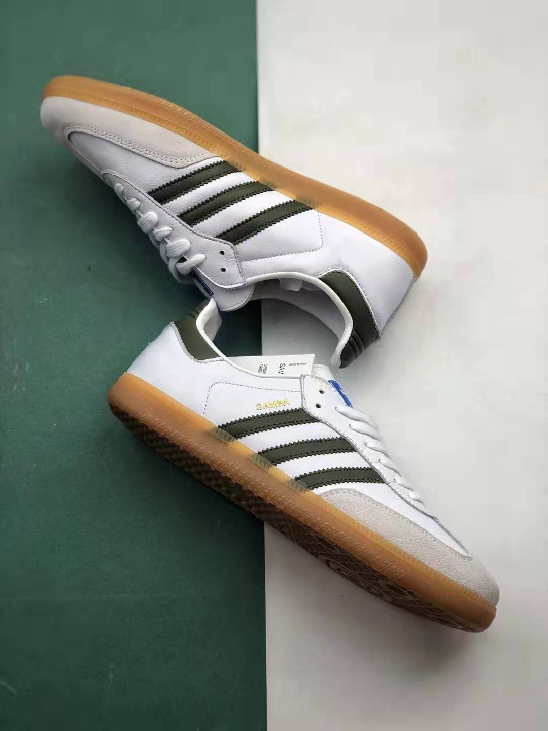 Adidas Samba OG 'White Tech Olive' EE7055 | Classic Style with a Modern Twist Adidas Samba OG 'White Tech Olive' EE7055 | Classic Style with a Modern Twist