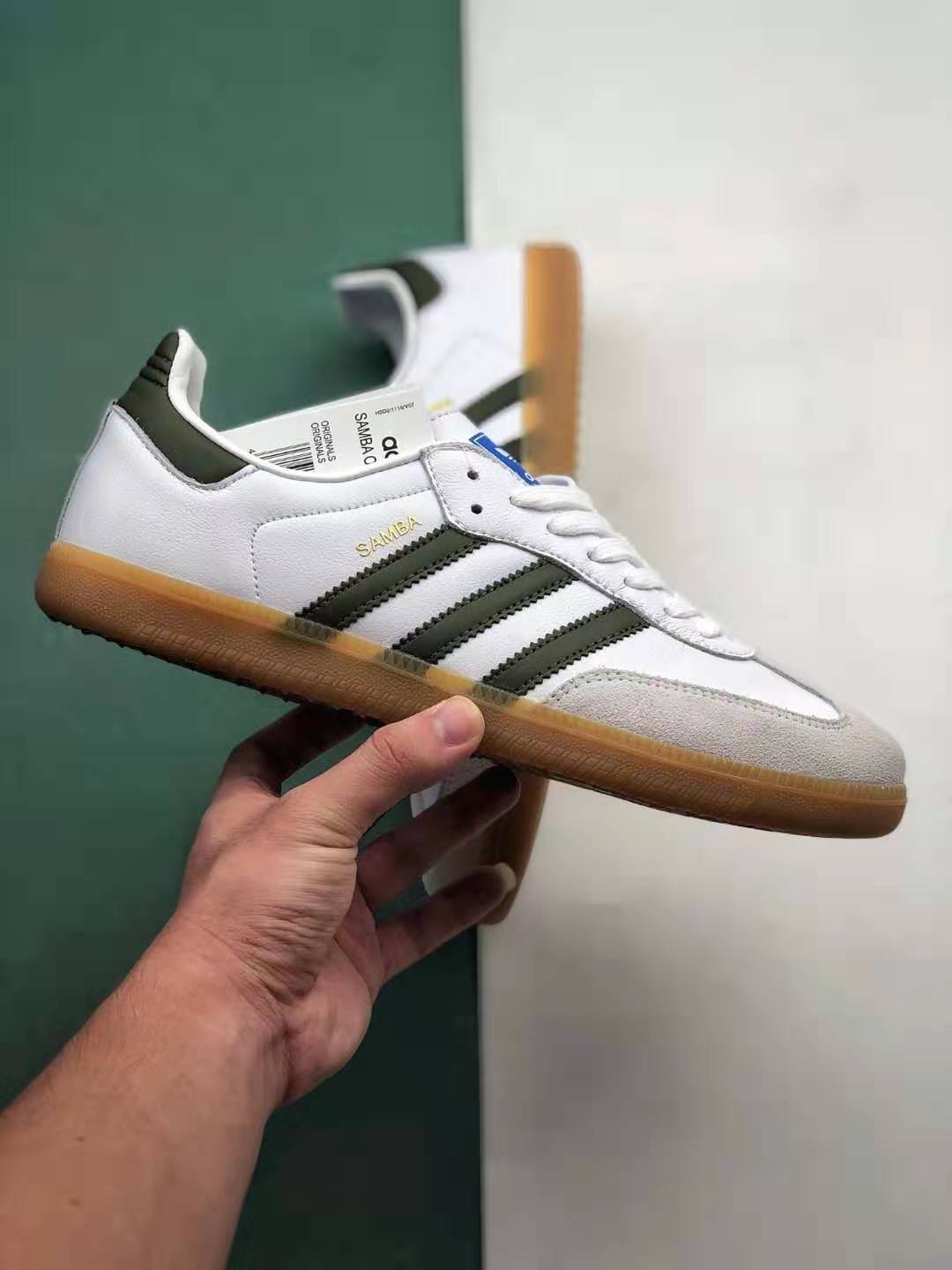 Adidas Samba OG 'White Tech Olive' EE7055 | Classic Style with a Modern Twist Adidas Samba OG 'White Tech Olive' EE7055 | Classic Style with a Modern Twist