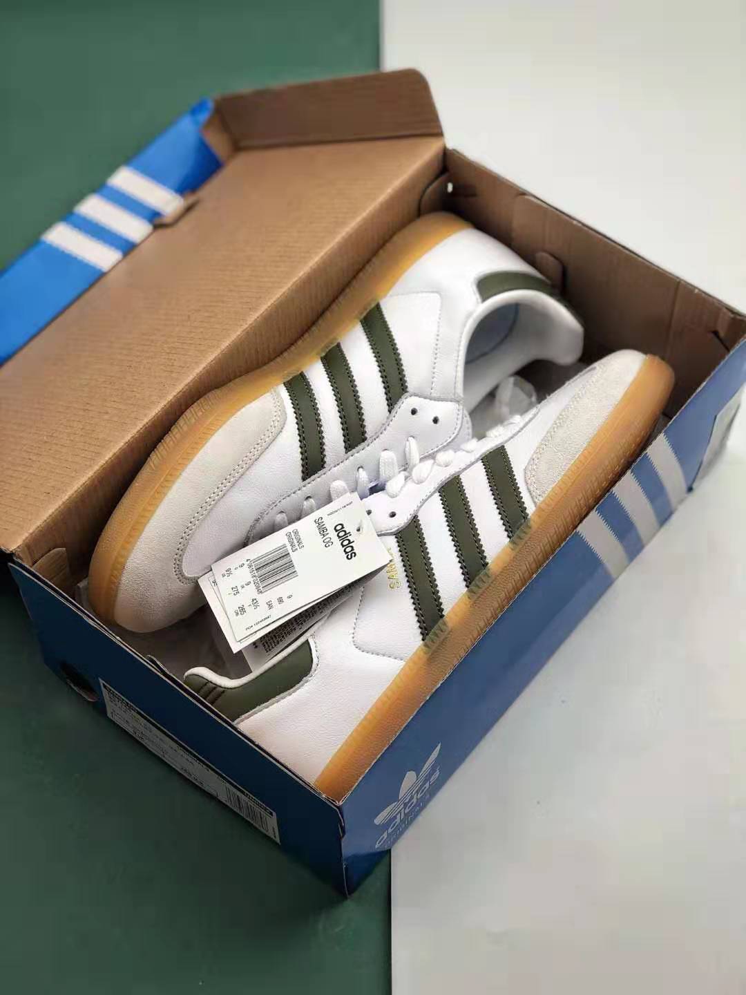 Adidas Samba OG 'White Tech Olive' EE7055 | Classic Style with a Modern Twist Adidas Samba OG 'White Tech Olive' EE7055 | Classic Style with a Modern Twist