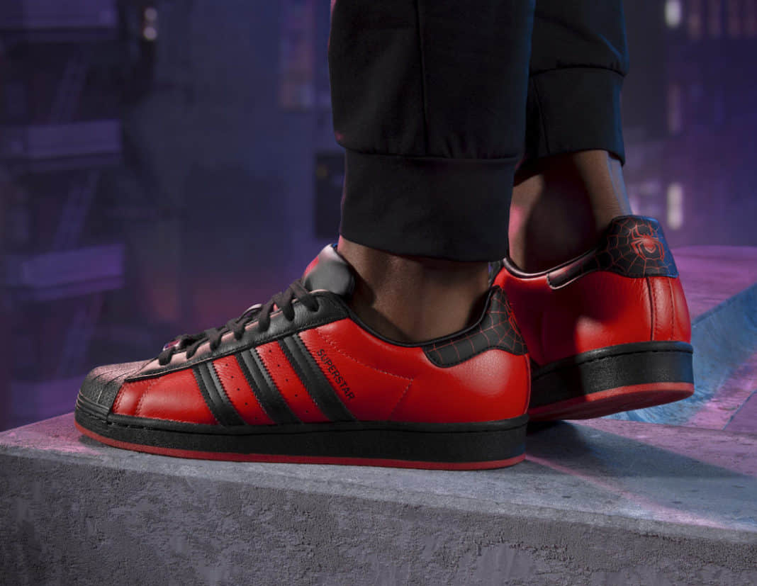 Adidas Marvel x Playstation x Superstar 'Spider-Man Miles Morales' GV7128 - Shop Now! Adidas Marvel x Playstation x Superstar 'Spider-Man Miles Morales' GV7128 - Shop Now!