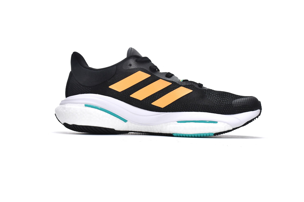 Adidas Solarglide 5 Black Flash Orange Mint Rush GX5469 - Lightweight Performance Running Shoes Adidas Solarglide 5 Black Flash Orange Mint Rush GX5469 - Lightweight Performance Running Shoes