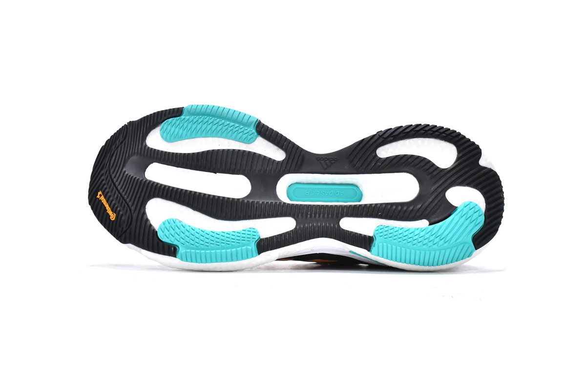 Adidas Solarglide 5 Black Flash Orange Mint Rush GX5469 - Lightweight Performance Running Shoes Adidas Solarglide 5 Black Flash Orange Mint Rush GX5469 - Lightweight Performance Running Shoes