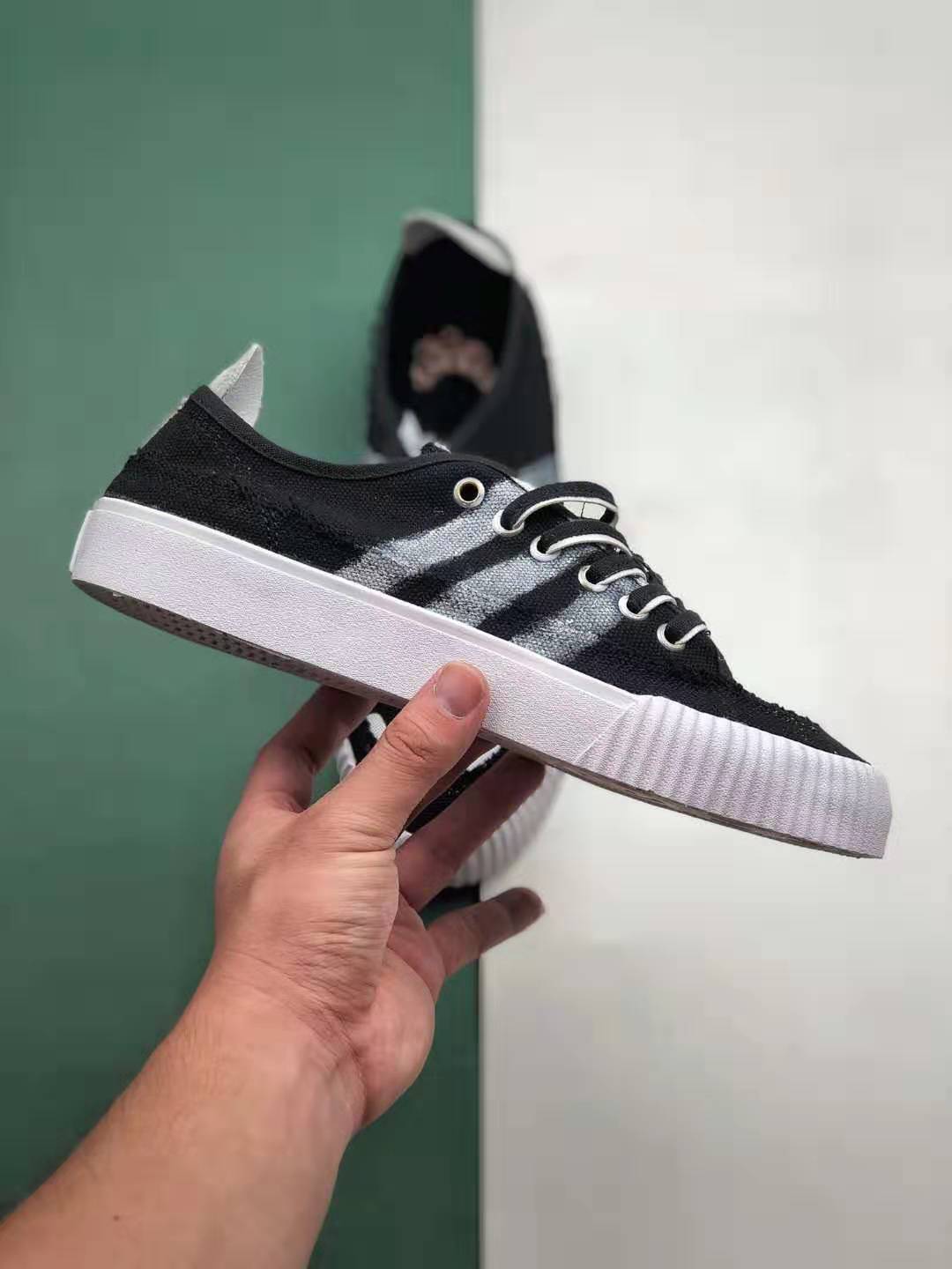 Donald Glover x Adidas Nizza Black - Sleek and Stylish Fashion Collaboration Donald Glover x Adidas Nizza Black - Sleek and Stylish Fashion Collaboration