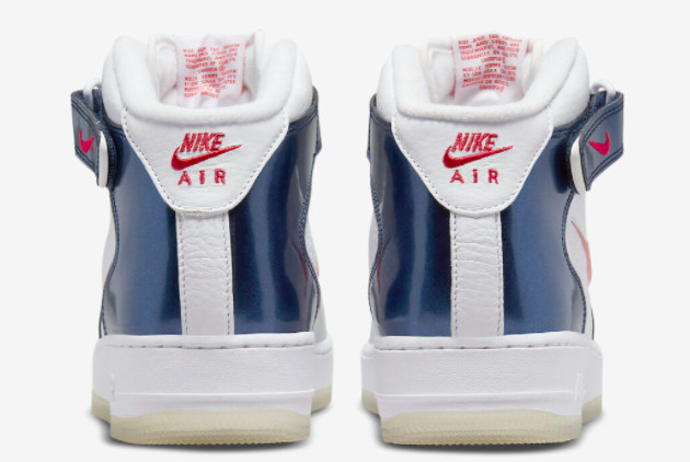 Nike Air Force 1 Mid 'Independence Day' White/Varsity Red-Midnight Navy DH5623-101 - Stylish and patriotic sneakers Nike Air Force 1 Mid 'Independence Day' White/Varsity Red-Midnight Navy DH5623-101 - Stylish and patriotic sneakers