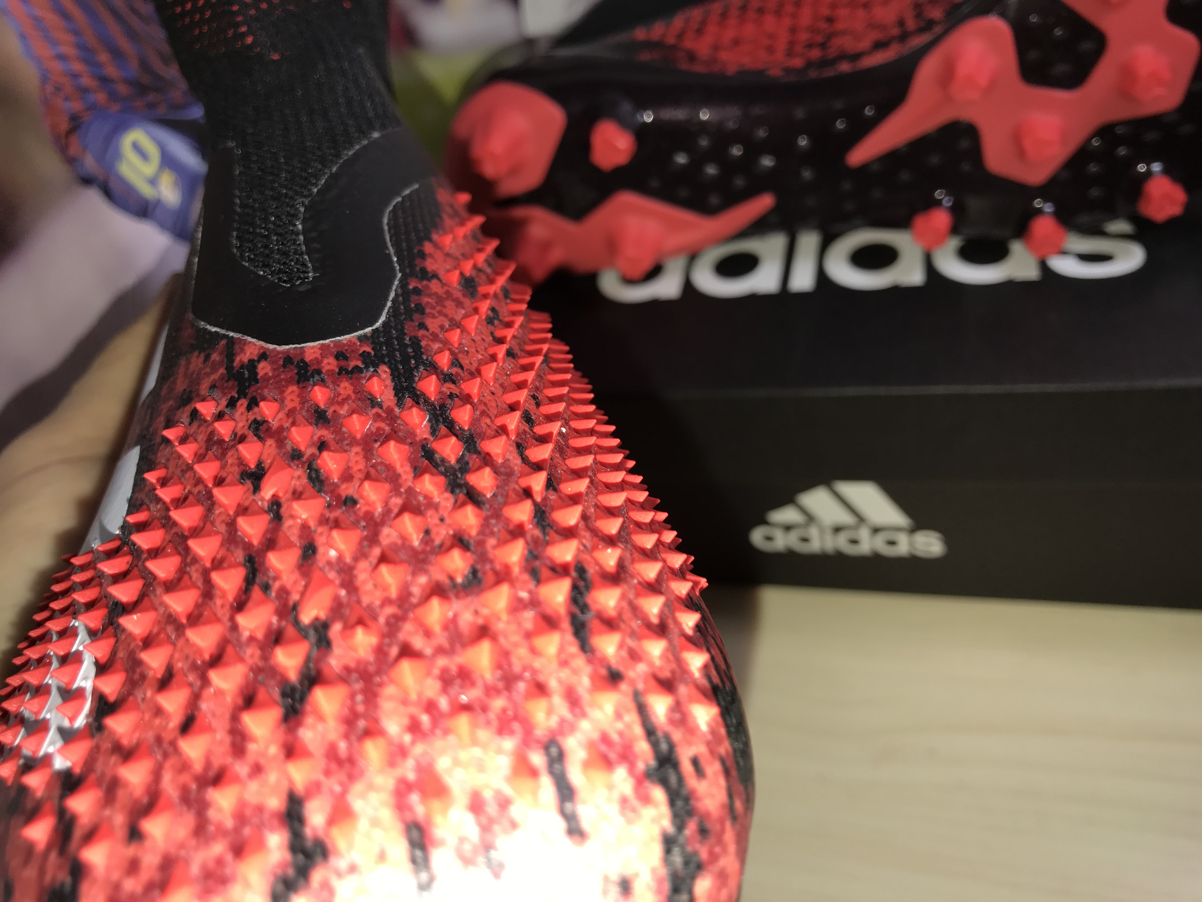 Adidas Predator Mutator 20+ Ag Black White Red Football Shoes - FV3193