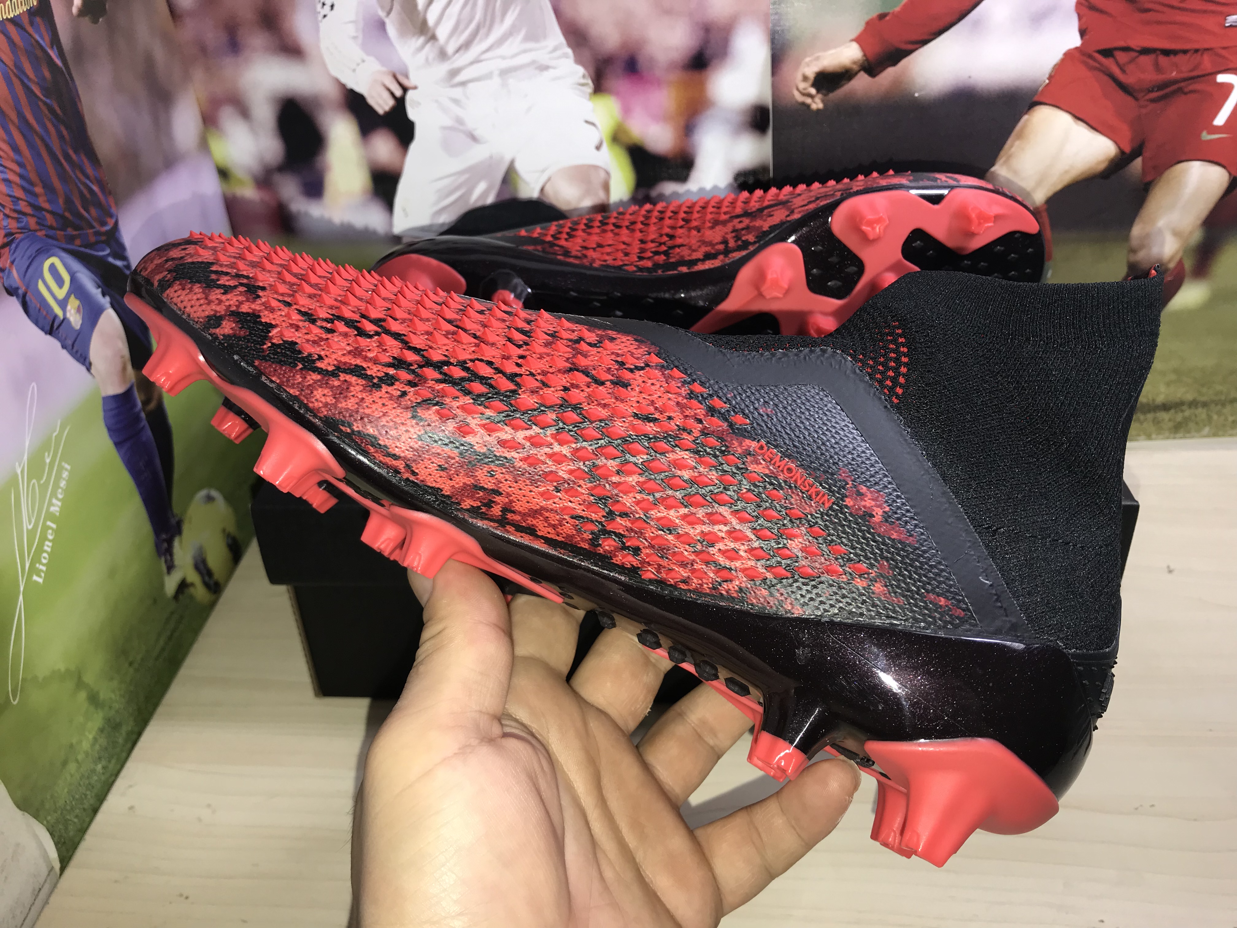 Adidas Predator Mutator 20+ Ag Black White Red Football Shoes - FV3193