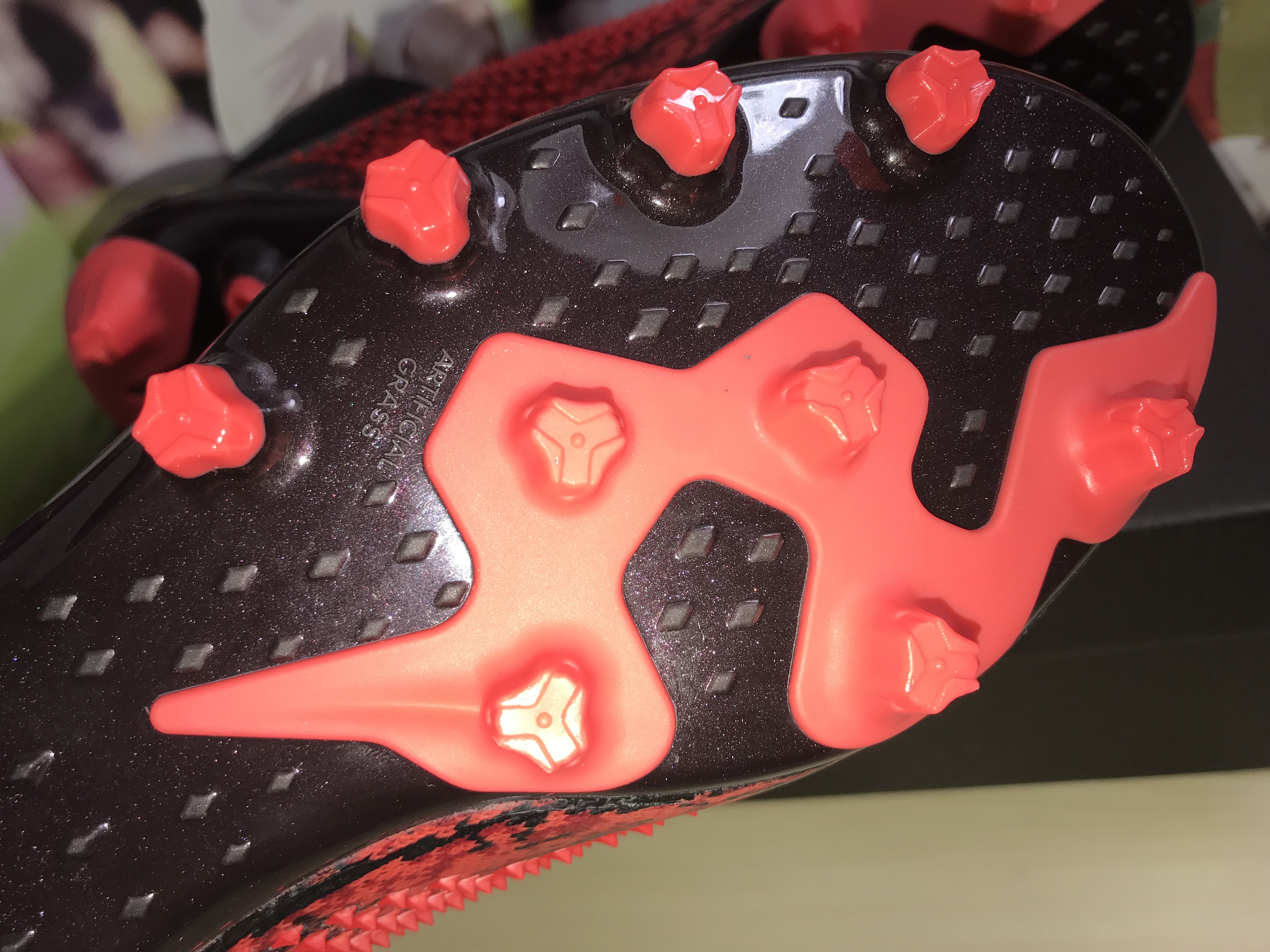 Adidas Predator Mutator 20+ Ag Black White Red Football Shoes - FV3193