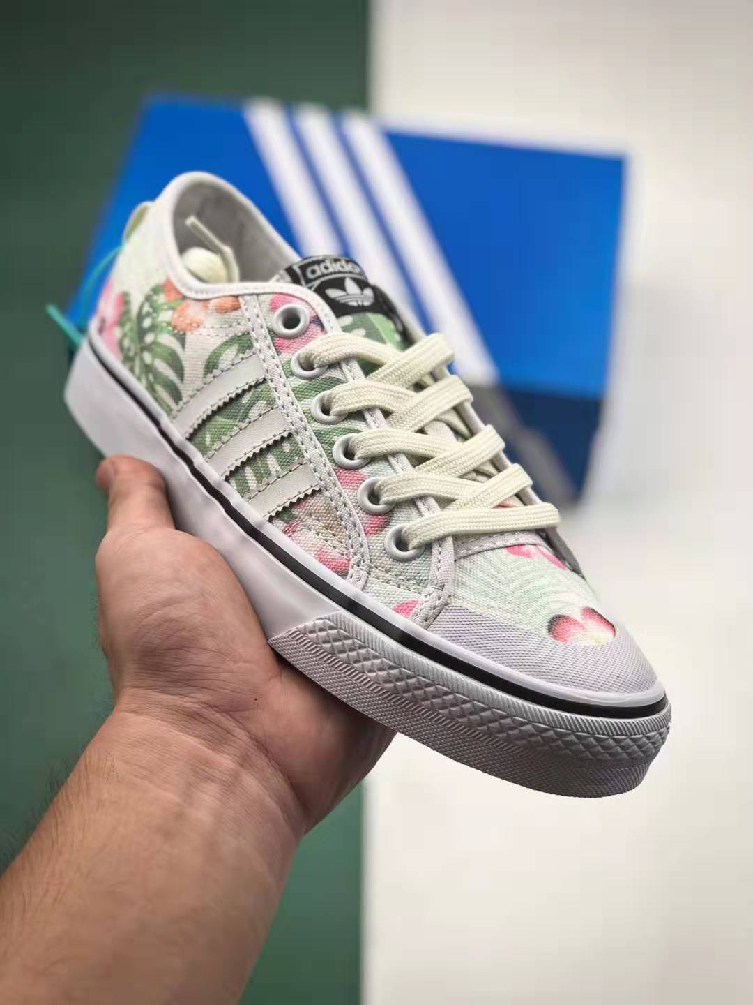 Adidas Nizza Low W 'Flowers/White' DB3415 | Stylish and Feminine Sneakers