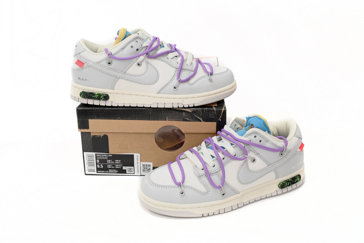 Nike Off-White X Dunk Low 'Lot 47 Of 50' DM1602-125 - Limited Edition Stylish Athletic Sneakers Nike Off-White X Dunk Low 'Lot 47 Of 50' DM1602-125 - Limited Edition Stylish Athletic Sneakers